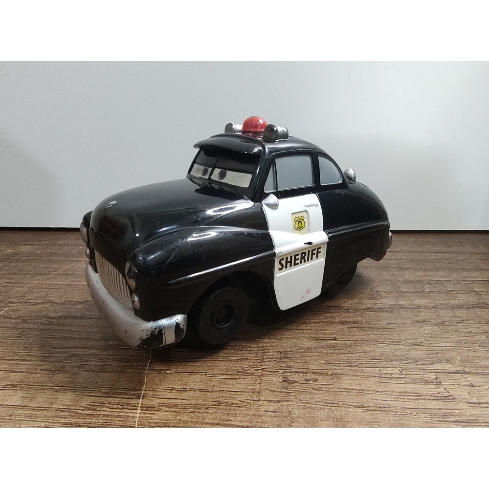 2008 Geotrax Geo Trax Sheriff Police Car 4.5" Fisher-Price Mattel Disney Cars A1